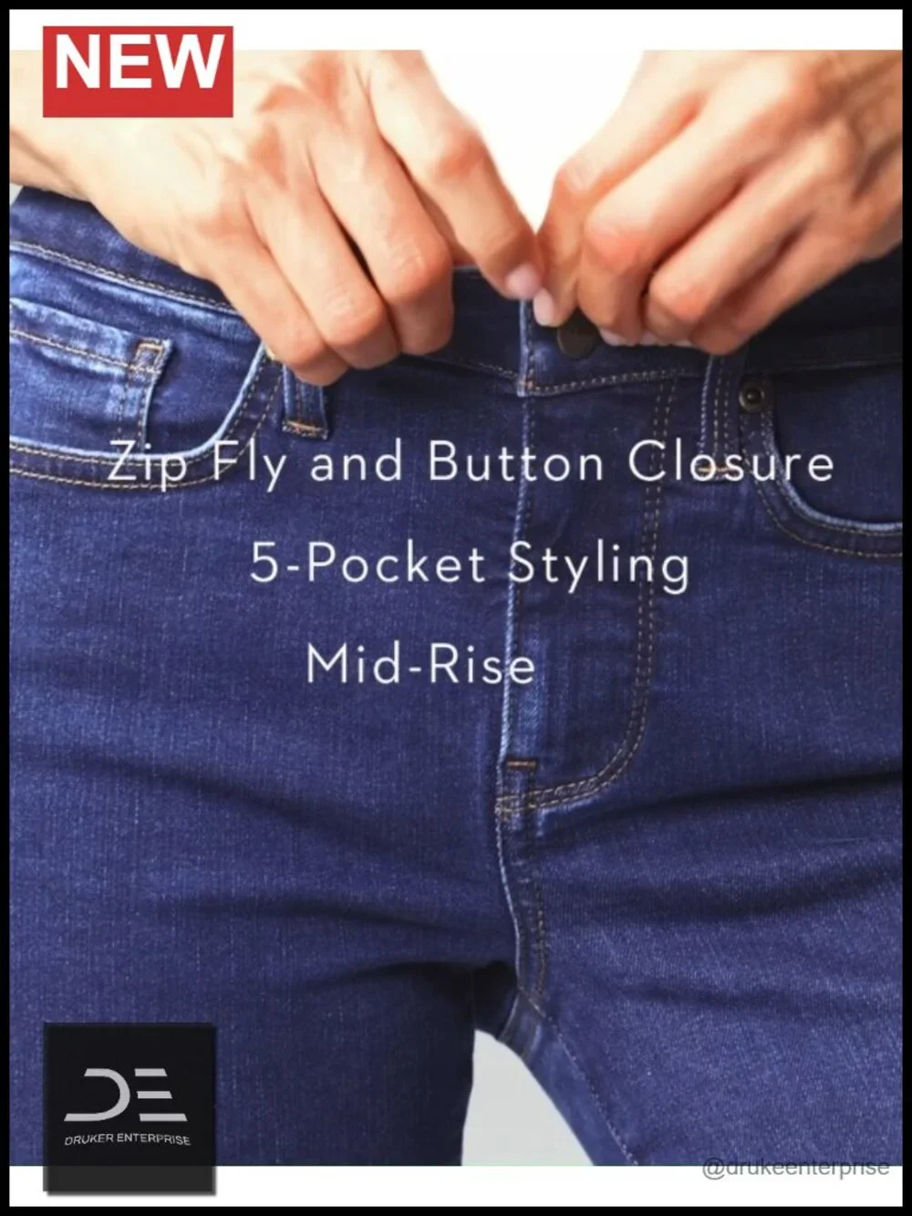 Skinny Legging Jeans with Lift Tuck Technology High Stretch Mid Rise 5 Pocket